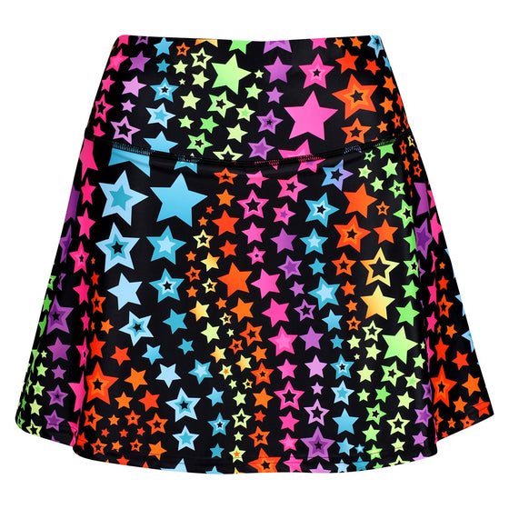 Neon Stars Skort