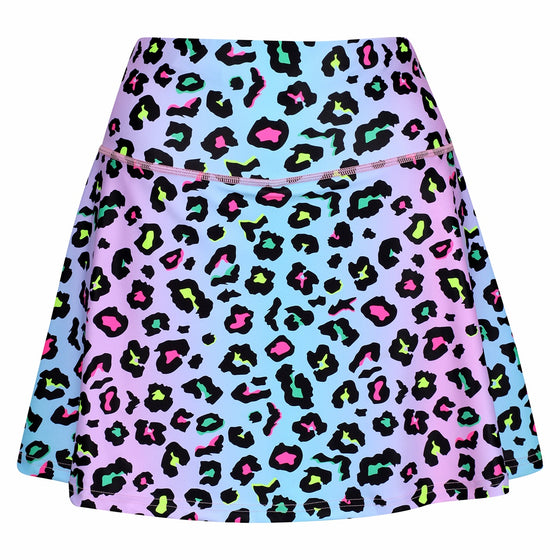 Sky Leopard Skort
