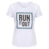 Tikiboo White Run It Out Technical T-Shirt - Front Product View