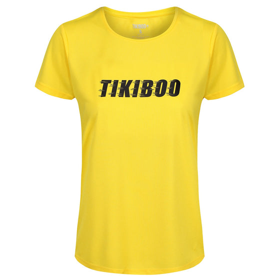 Tikiboo Yellow Speed Technical T-Shirt - Front Product View