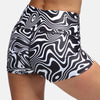 Monochrome Ripple TikiBooty Shorts