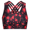 Tikiboo Blood Splatter Cross Back Bra - Front Product View